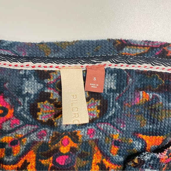Pilcro | anthropology top | boho | bohemian | SZ small | Aztec pattern - Picture 3 of 13